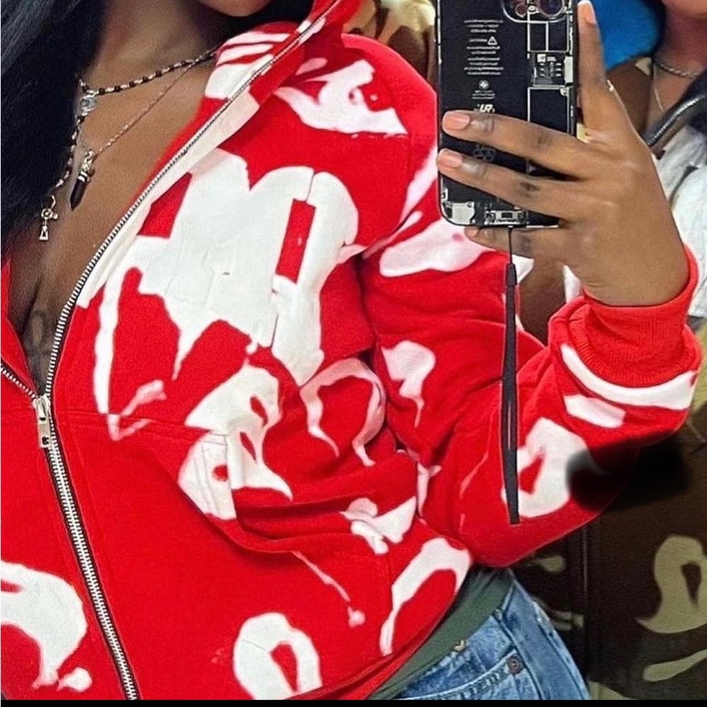 Public Image Usa Red Sweatshirt